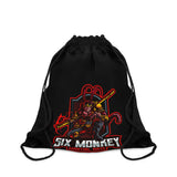 Six Monkey Martial Arts Drawstring Bag