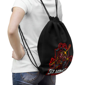 Six Monkey Martial Arts Drawstring Bag